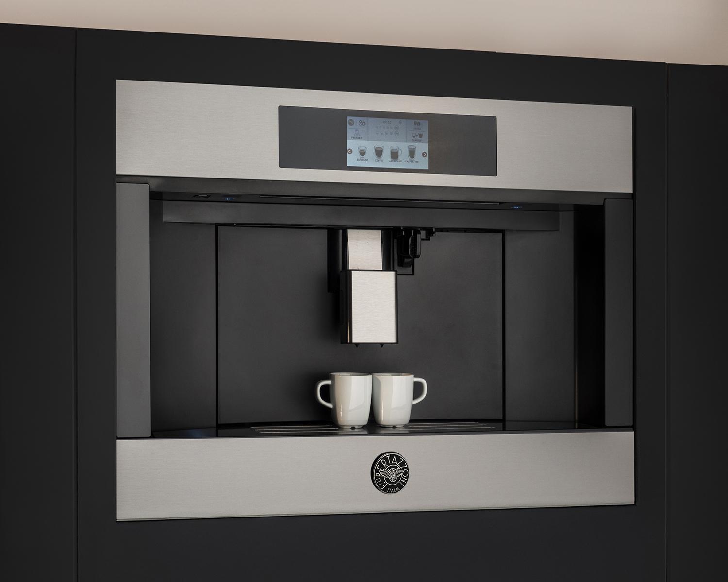 Bertazzoni CM242WTXT Built-In Advanced Coffee Brewing System - Professional Espresso Machine for Home & Cafe Use - Perfect for Coffee Lovers & Baristas