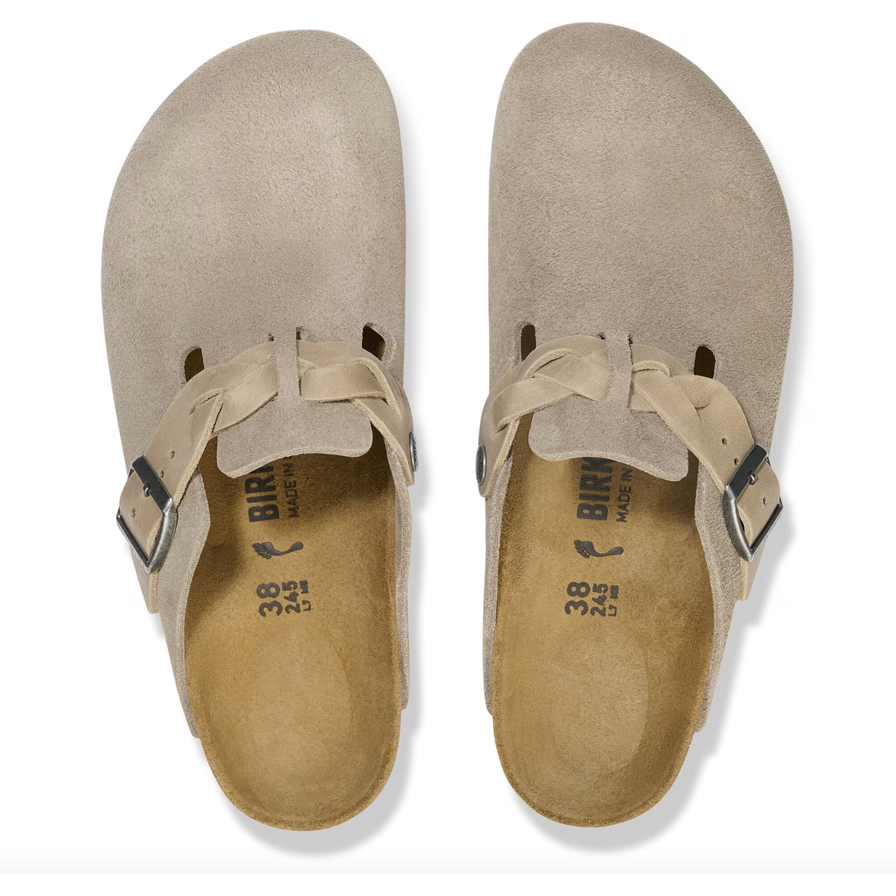 Birkenstock Women's Boston Braided Suede Leather Clogs - Comfortable Slip-On Shoes for Women | Perfect for Home, Office & Casual Wear