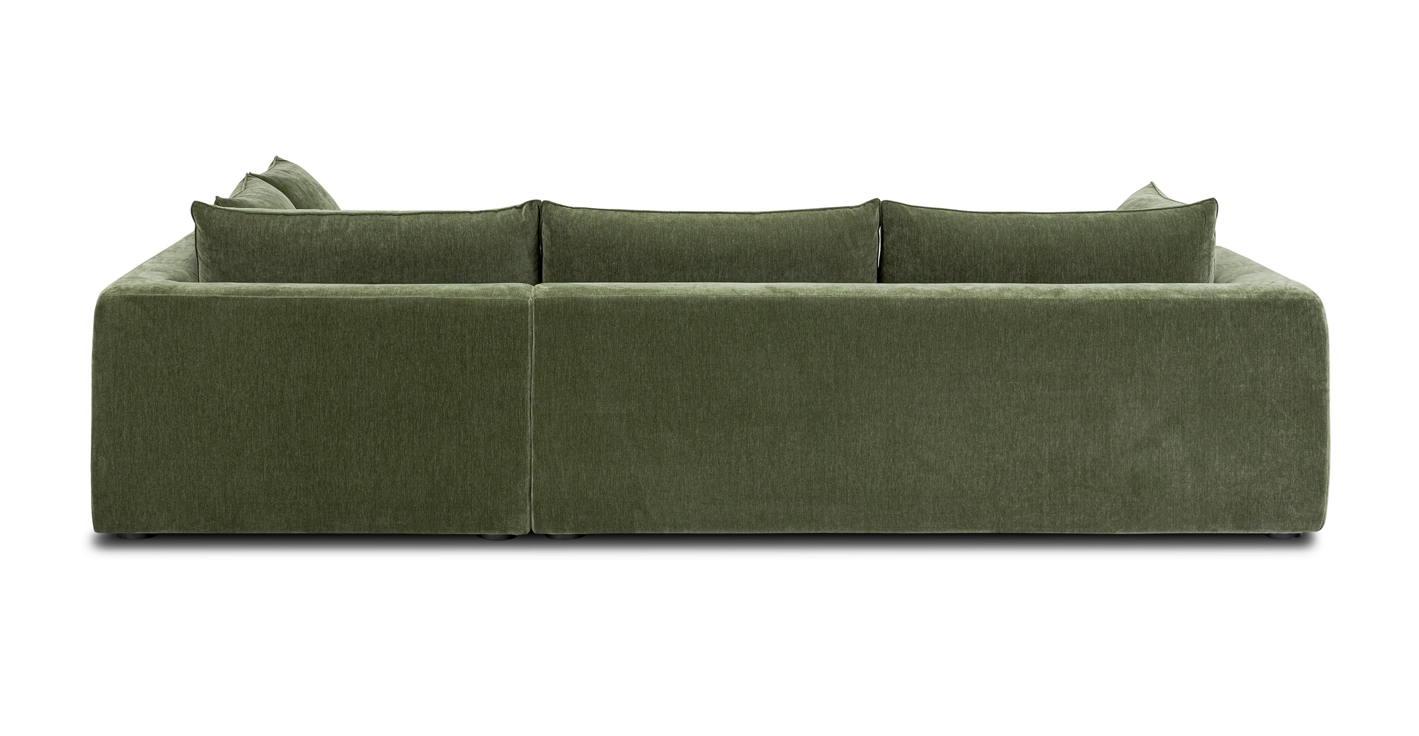 Modern Marcel Right Facing Corner Sectional Sofa - L-Shaped Couch with Chaise Lounge for Living Room, Family Room & Home Theater - Comfortable Fabric Upholstery