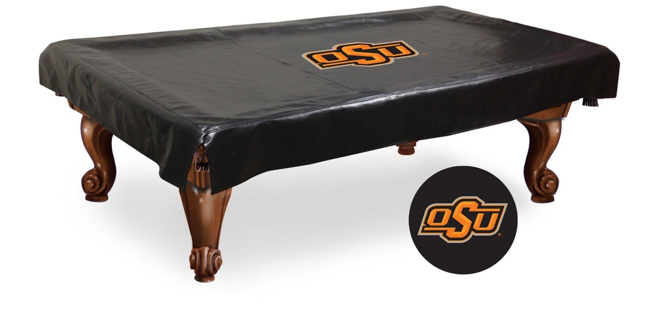 NCAA Oklahoma State Cowboys Billiard Table Cover - Officially Licensed Pool Table Protector for Game Room Decor & Fan Gifts