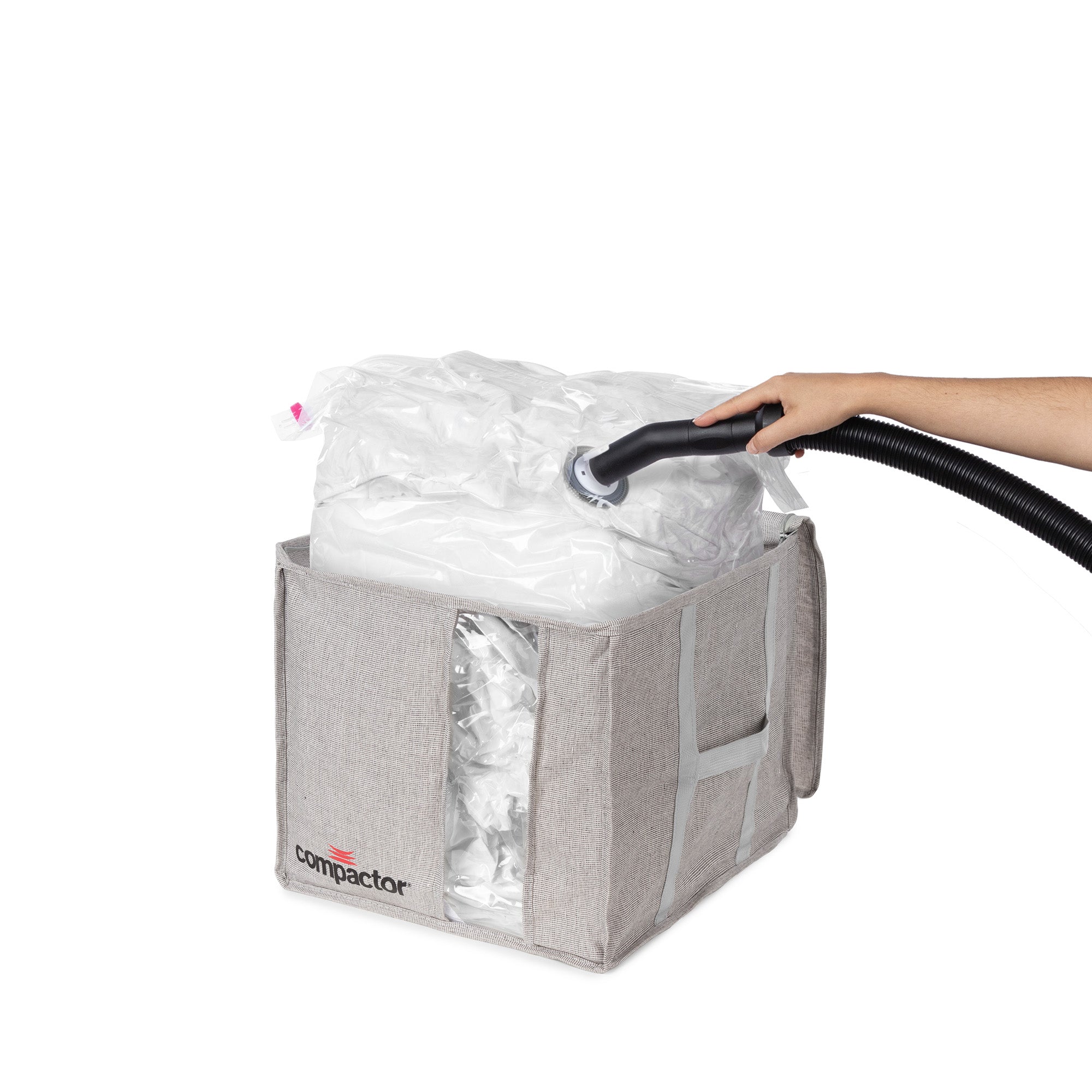 Vacuum Storage Box for Clothes & Bedding - Space Saving Compactor Organizer (Size M) | Perfect for Travel, Seasonal Storage & Small Spaces