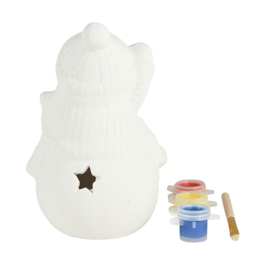 You & I LED Christmas Paint Decoration - Snowman Design (200g) for Holiday Home Decor, Party & Gift Giving