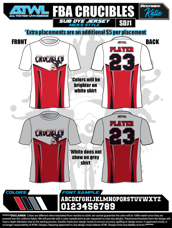Premium Men's Sublimation Soccer Jersey - Breathable & Lightweight for Training, Matches & Fan Wear - Crucibles Deluxe Collection