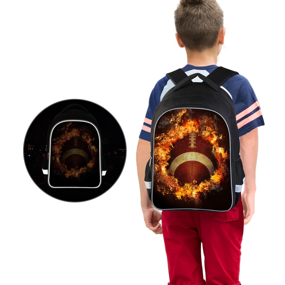 **Luminous 3D Print School Backpack - Large Capacity Lightweight Bookbag for Kids & Teens - Perfect for School, Travel, and Outdoor Adventures**