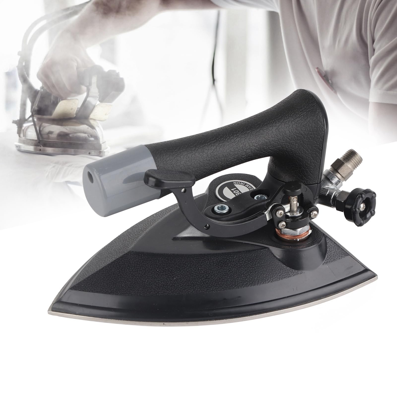 Industrial Full Steam Iron for Clothing Factory & Dry Cleaning Shop - Heavy Duty Pressing Machine for Garment Manufacturing, Laundry & Textile Industry - Perfect for Professional Steam Pressing & Fabric Smoothing