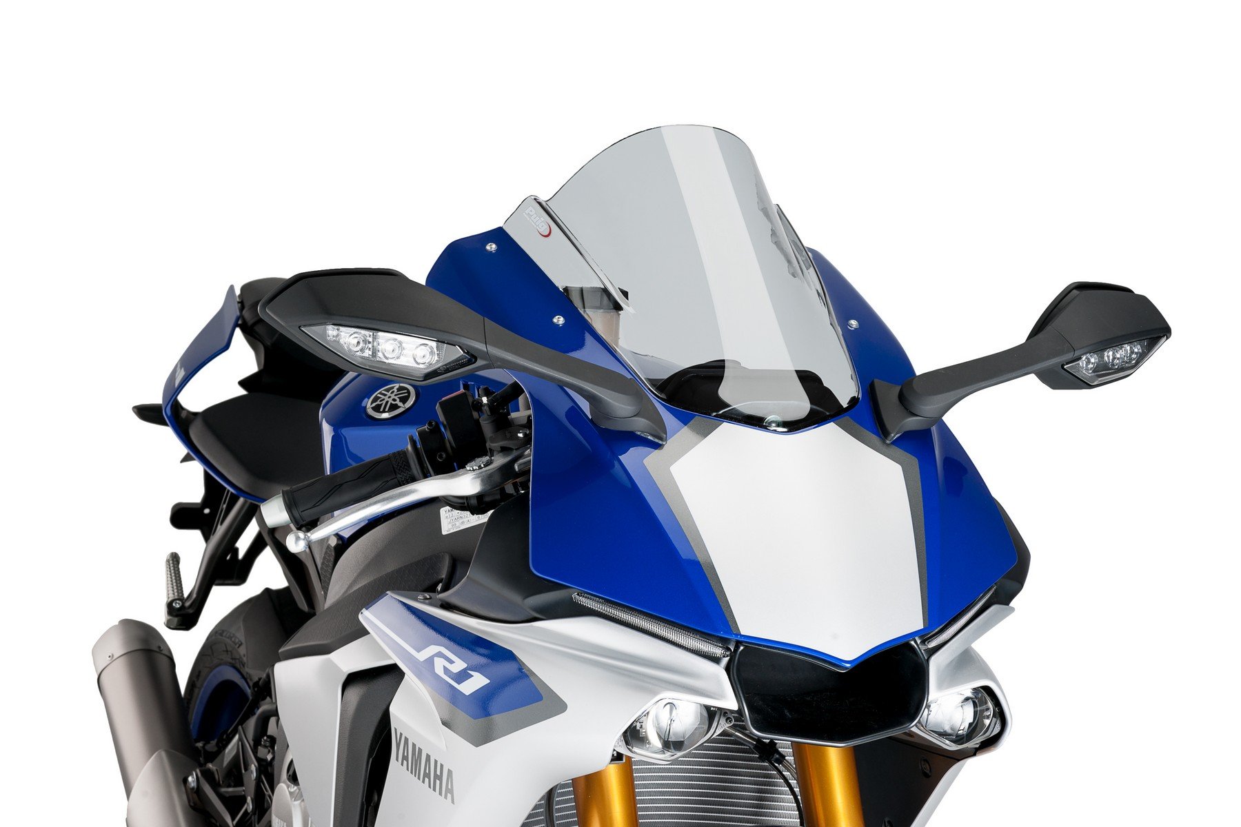 Puig Racing Windscreen Clear 7648W - Motorcycle Windshield for Sport Bikes - Perfect for High-Speed Riding and Road Protection