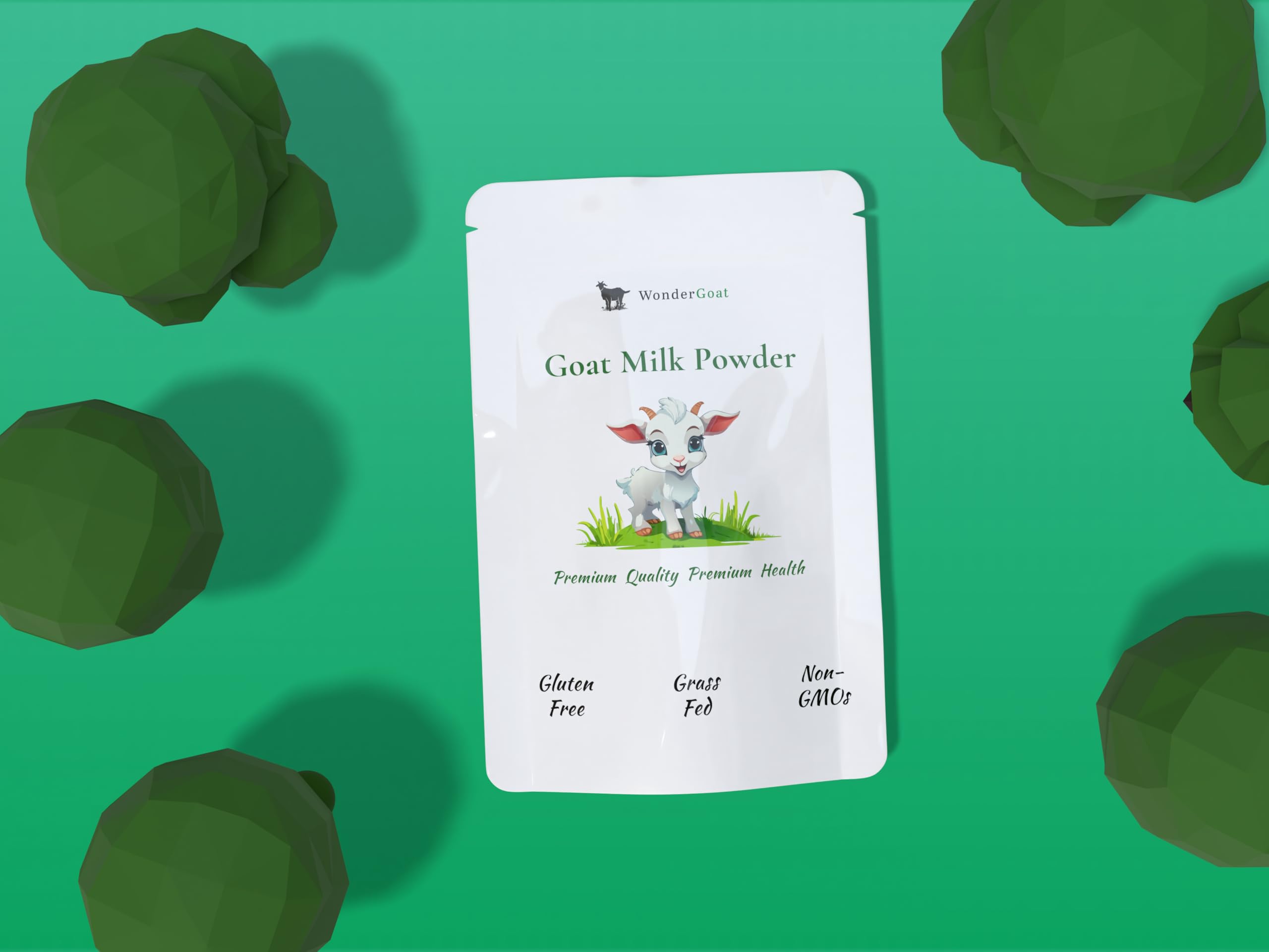 Organic Goat Milk Powder from Netherlands - 100% Grass Fed, Non-GMO, Gluten Free | Rich in Protein, Calcium, Probiotics & Vitamins | Easy to Digest for Adults & Kids | Perfect for Smoothies, Baking & Healthy Nutrition