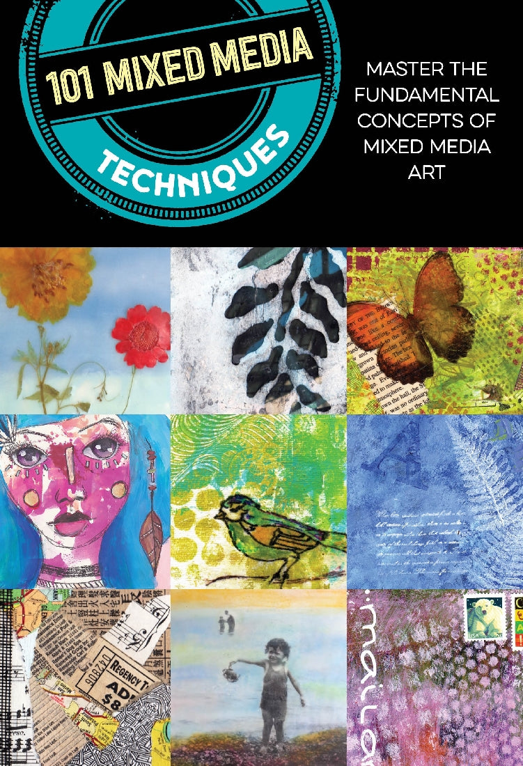 101 Mixed Media Art Techniques for Beginners & Professionals - Creative Painting, Collage & Drawing Ideas for DIY Projects & Home Decor