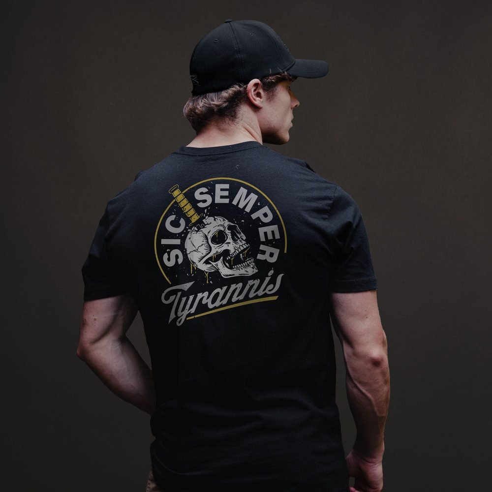 Sic Semper T-Shirt for Men - Classic Black Cotton Tee - Perfect for Casual Wear, Street Style & Everyday Outfits