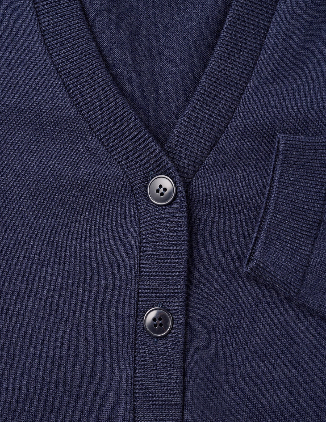 Premium Fine Knit Cardigan for Women - Soft & Cozy Navy Blue Sweater - Perfect for Office, Casual Outfits & Layering in Fall & Winter
