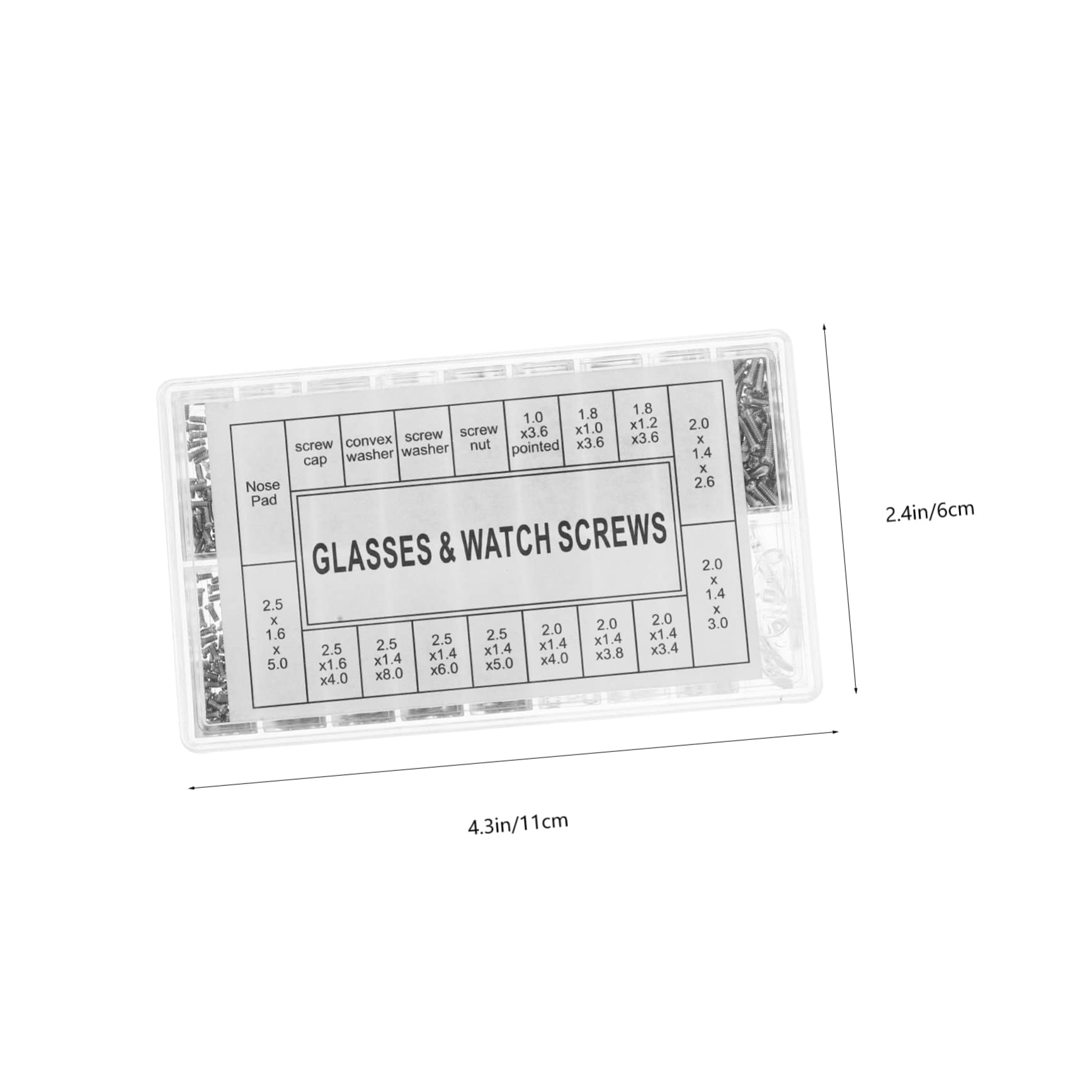 BCOATH Professional Glasses Repair Kit - Screwdriver, Nose Pads & Screw Set for Eyeglass Frame Adjustments - Perfect for Home, Office & Travel Eyewear Maintenance
