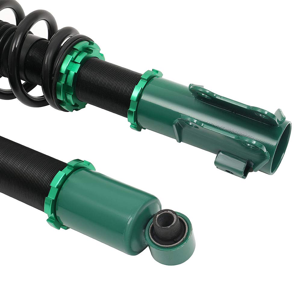 ECCPP Adjustable Coilover Suspension Kit - Height Adjustable Struts & Coil Spring Shocks for 2011-2015 Hyundai Genesis Coupe | Performance Upgrade | Green | Perfect for Street Racing & Track Day Use