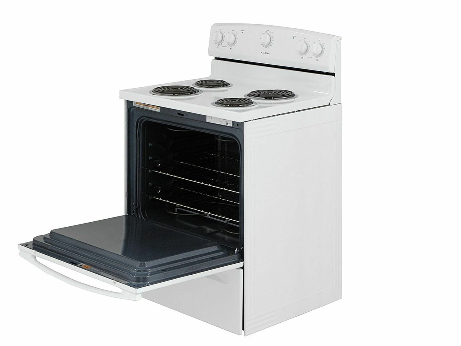 Amana ACR2303MFW 30-Inch Electric Range with Warm Hold Feature - White | Perfect for Home Kitchens & Small Restaurants