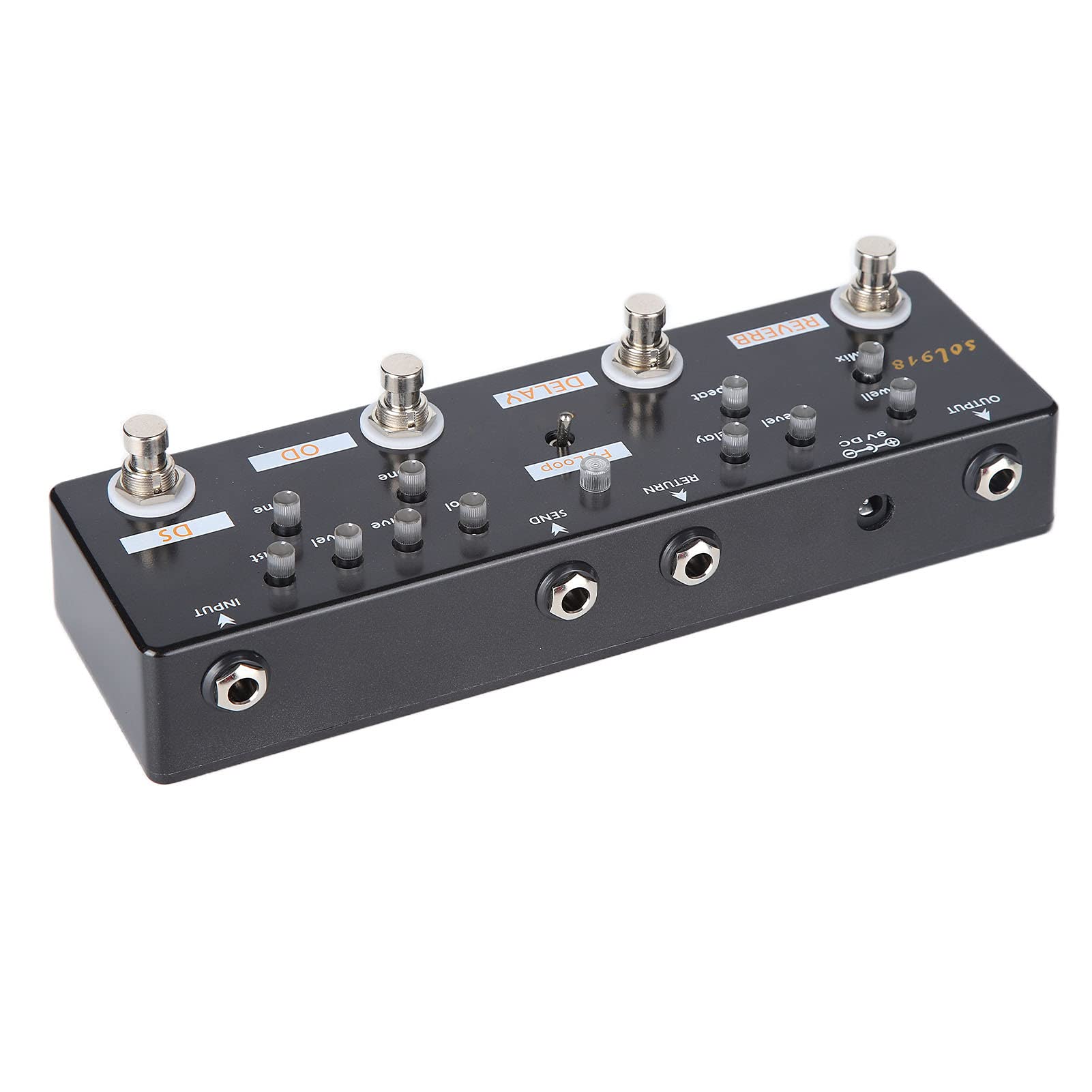 5-in-1 Guitar Effects Pedal with Reverb, Delay, Distortion & Overdrive Modes - Professional Sound Effects Processor for Electric Guitar - Perfect for Live Performances, Studio Recording & Practice Sessions