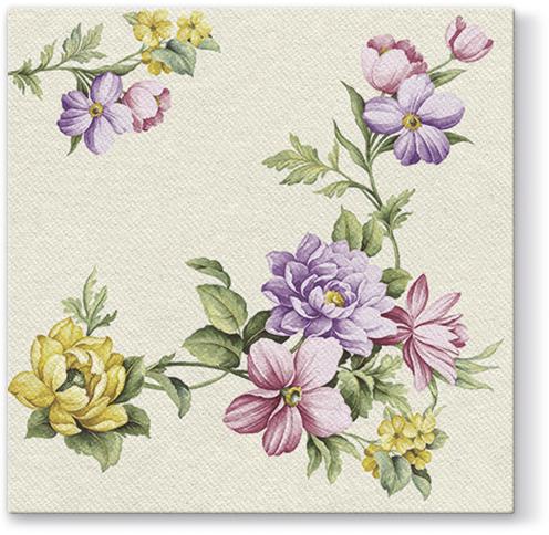 Premium Elegant Garland Airlaid 1/4 Fold Dinner Napkins - 50 Pack | Soft & Absorbent for Parties, Weddings & Fine Dining | Disposable Luxury Tableware