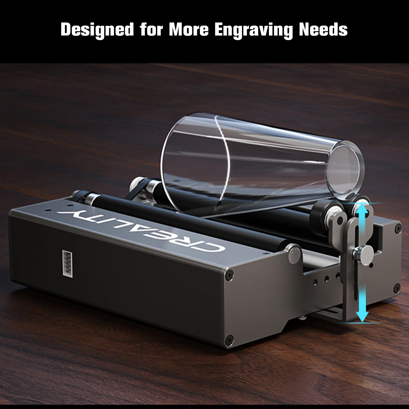 Creality 360° Laser Engraver Rotary Roller Module - Y-Axis for Engraving Curved Surfaces (5mm-120mm Diameter) - Perfect for Cups, Bottles, Pens & Cans - DIY Crafts, Personalized Gifts & Home Decor