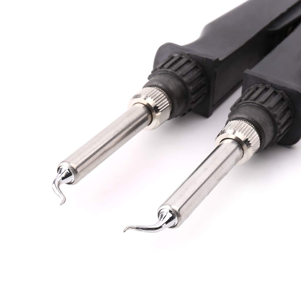 Tegongse 902 ESD SMD Double Soldering Iron Tweezer with Clip Heating Plier - Professional Welding Tool & Solder Iron Accessory for Electronics Repair, PCB Work, and DIY Projects