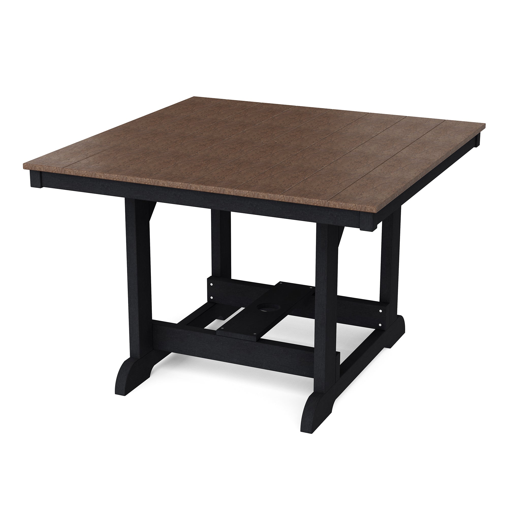 Heritage 44x44 Inch Square Dining Table - Solid Wood Farmhouse Style Kitchen Table for Family Meals & Entertaining