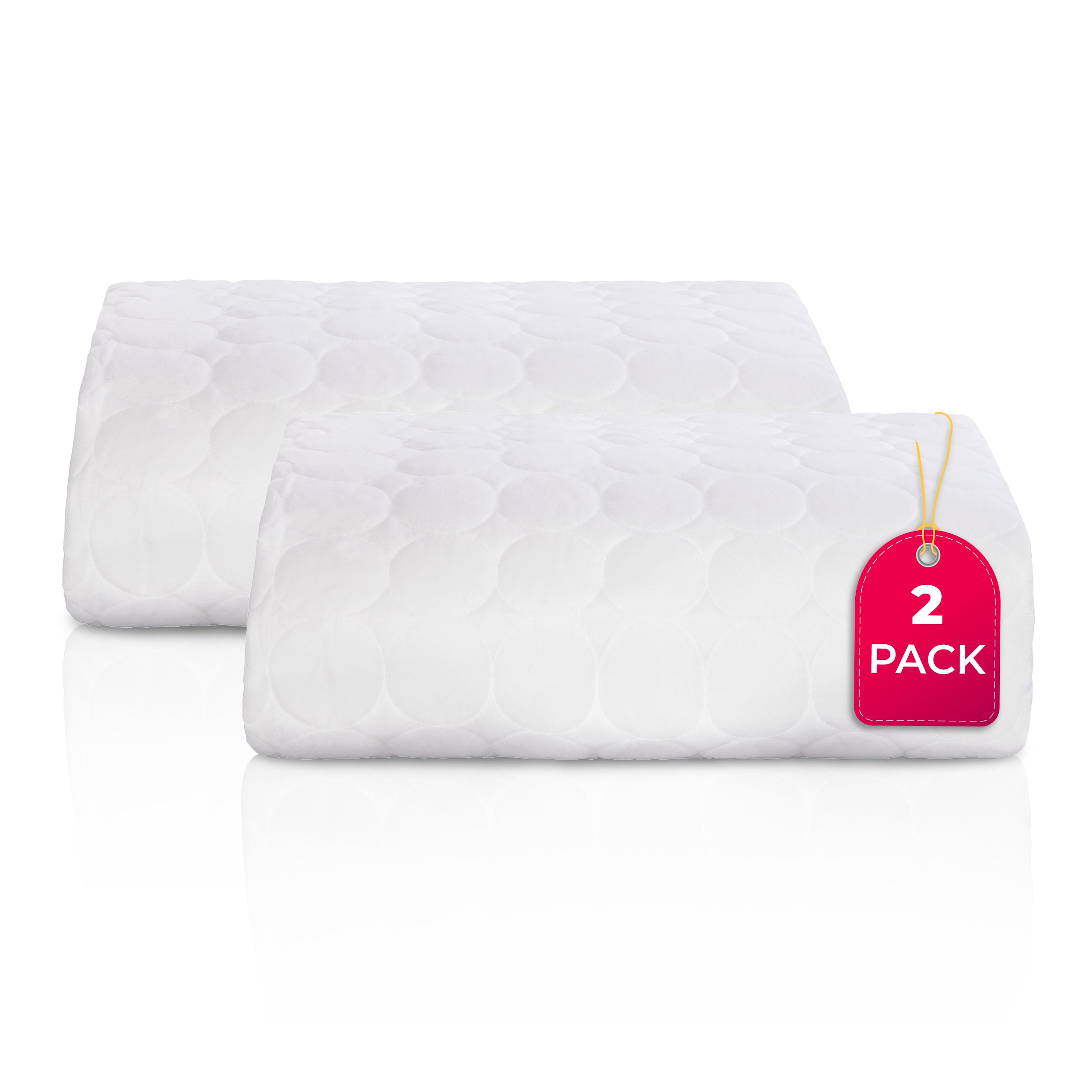 Down Alternative Microfiber Deep Pocket Quilted Mattress Pad - Ultra Soft Bed Topper for All-Season Comfort, Fits 8-21