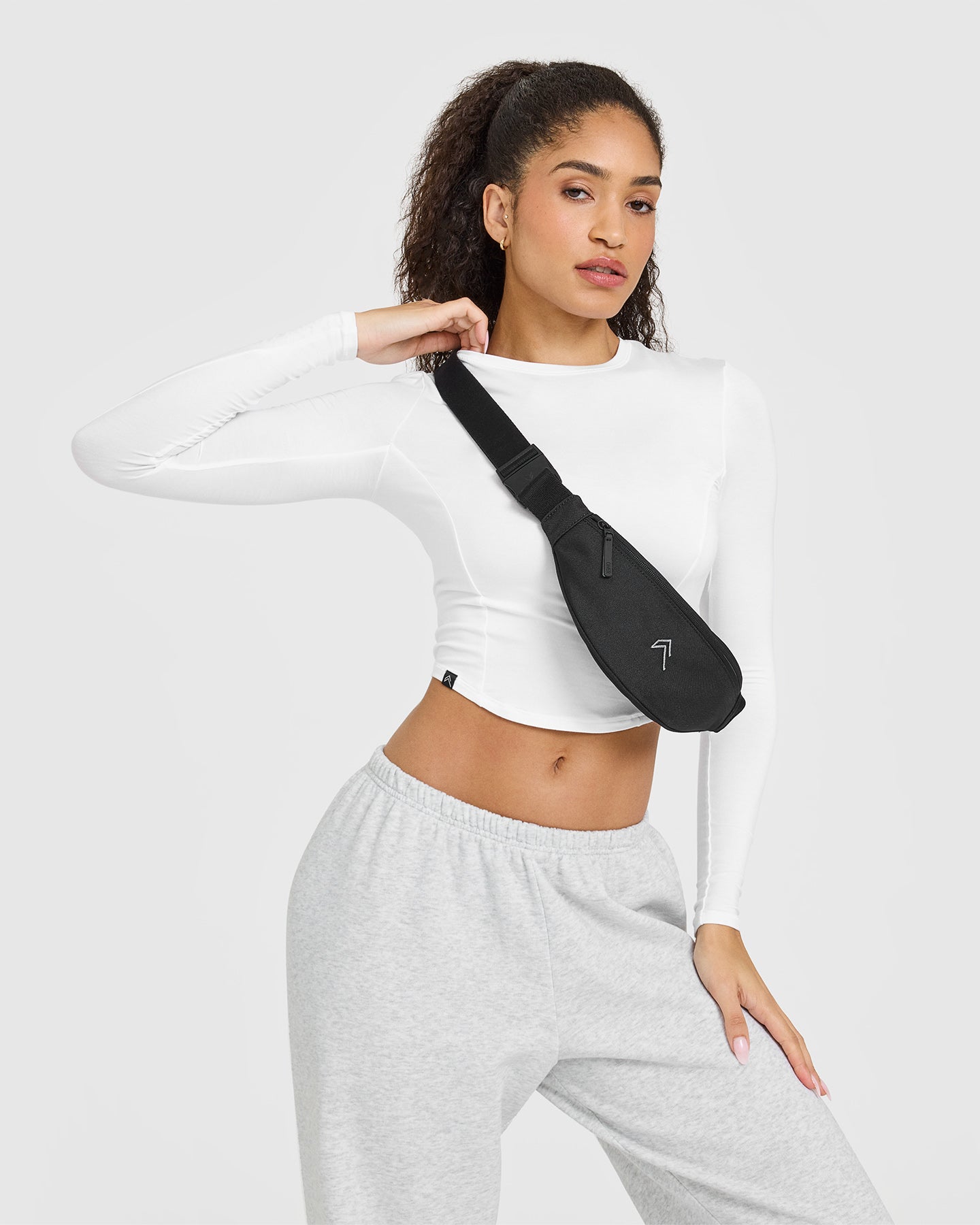 Mellow™ Soft Mid Long Sleeve Women's Tops - Comfortable Stretchy Casual Shirt in White | Perfect for Everyday Wear, Office & Weekend Outfits