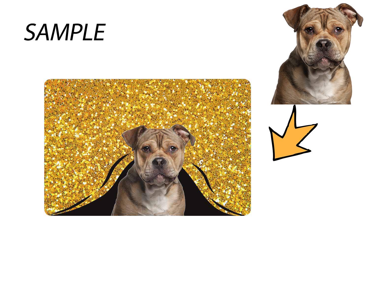 Custom Pet Dog Picture Doormat - Personalized Entrance Mat for Home & Office - 23.6x15.7 Inch Non-Slip Floor Mat - Perfect Welcome Mat for Front Door Decor & Pet Lovers