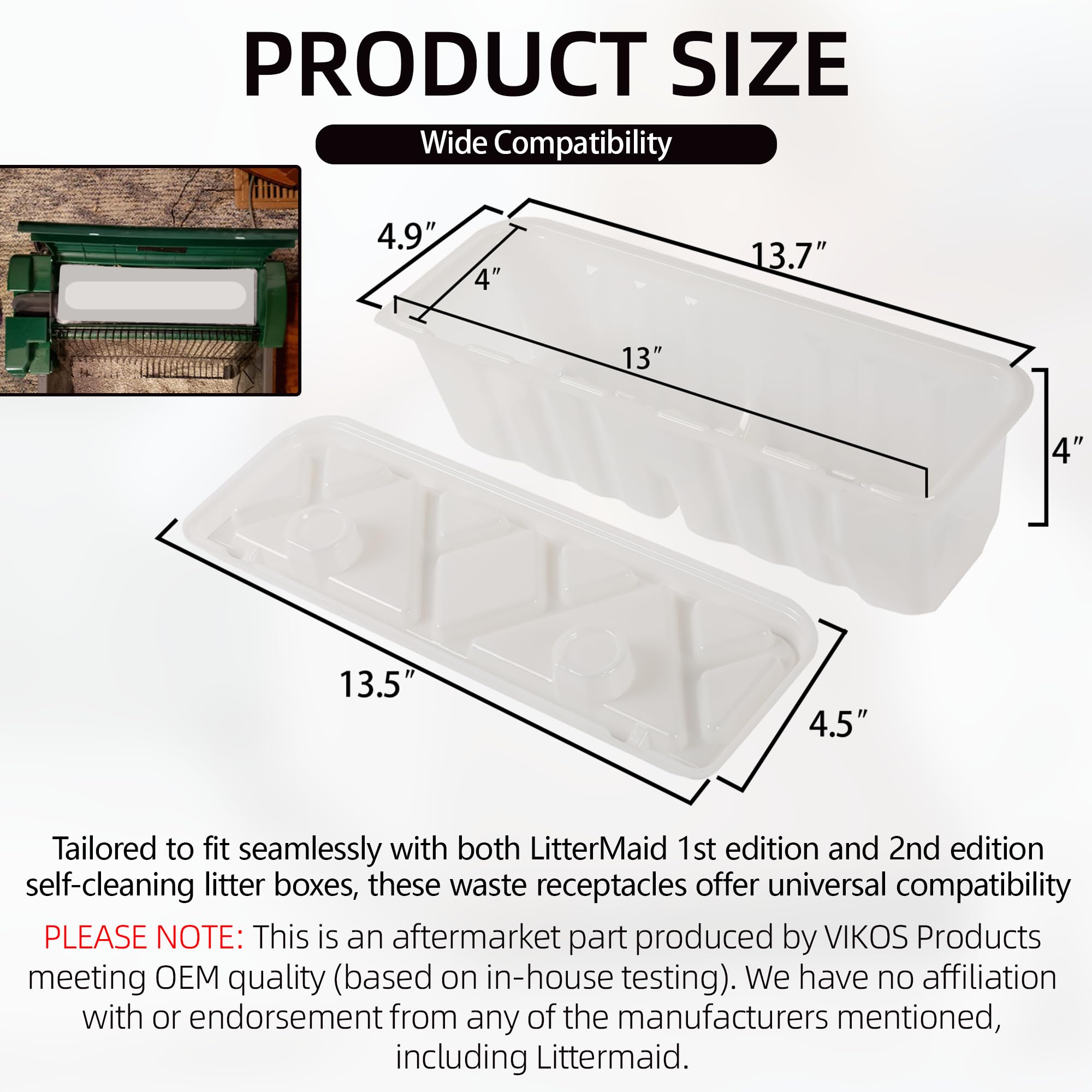 (20 Pack) Littermaid 1st & 2nd Edition Automatic Cat Litter Box Waste Receptacles - Compatible Storage Containers for Easy Waste Disposal | Perfect for Multi-Cat Homes & Hassle-Free Cleaning
