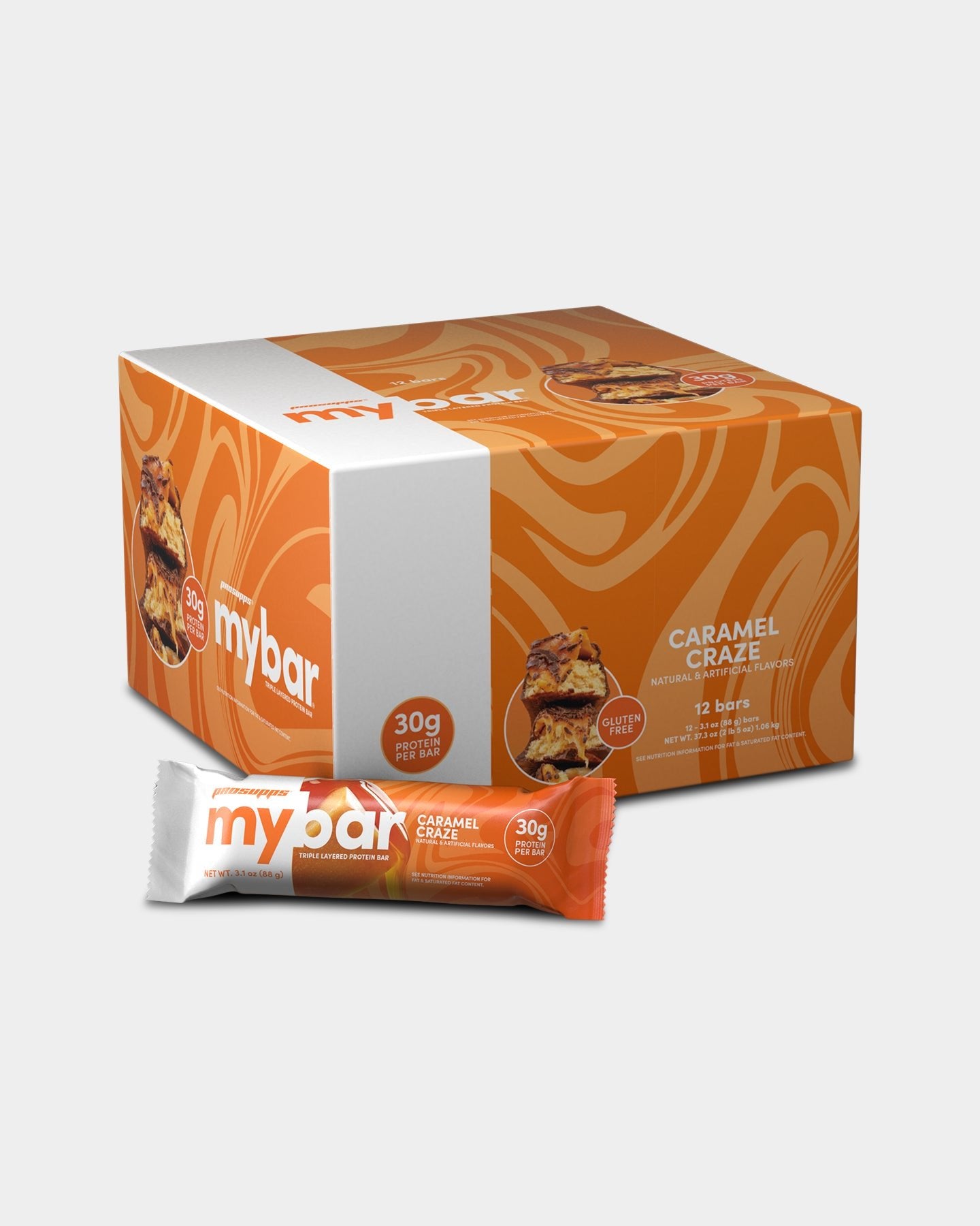 Pro Supps Mybar Protein Bars - 12 Count Pack | High Protein Snack for Workout Recovery, Energy Boost & On-the-Go Nutrition