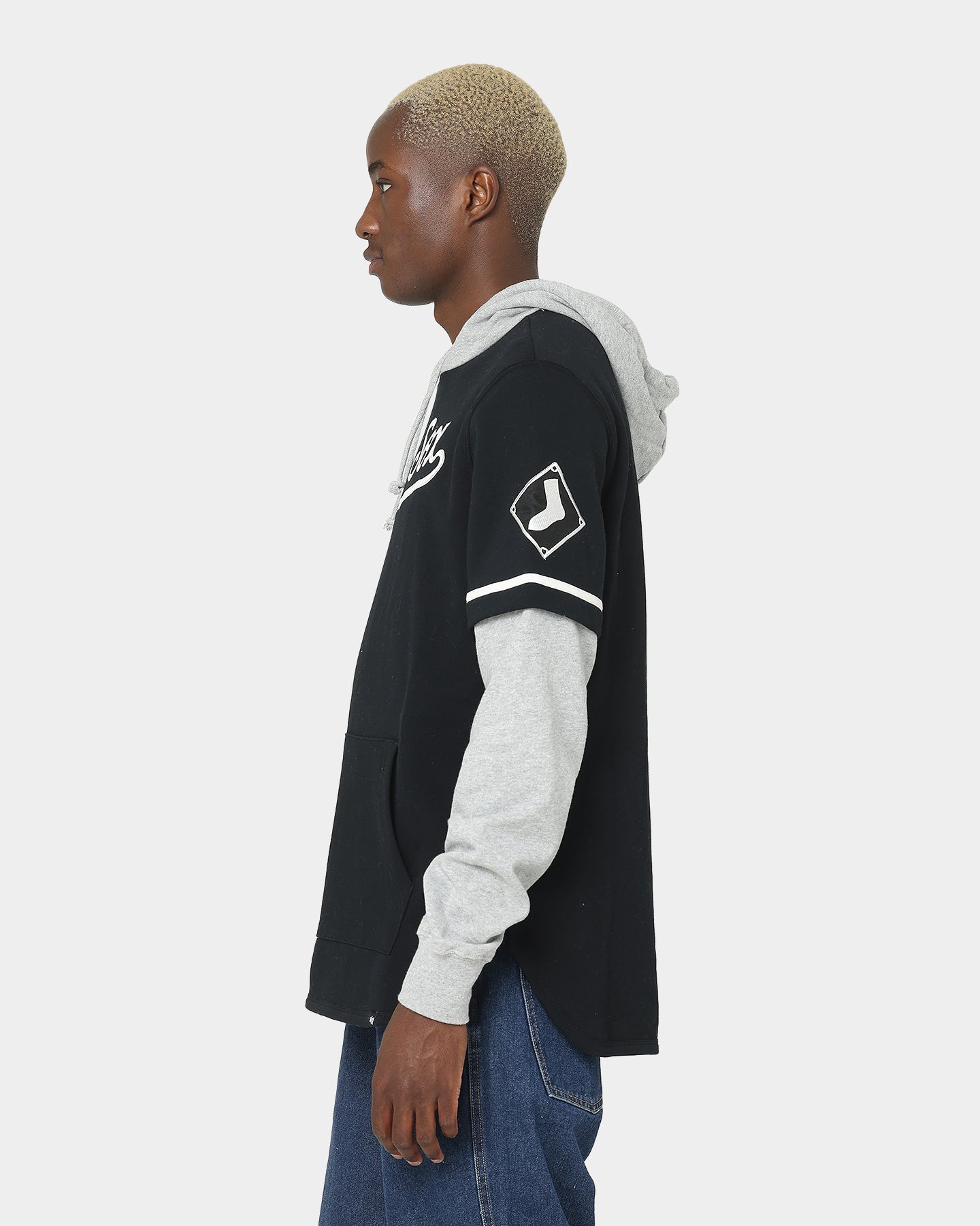 47 Brand Chicago White Sox Shortstop Hoodie - Jet Black | MLB Fan Gear for Men & Women | Perfect for Game Day & Casual Wear