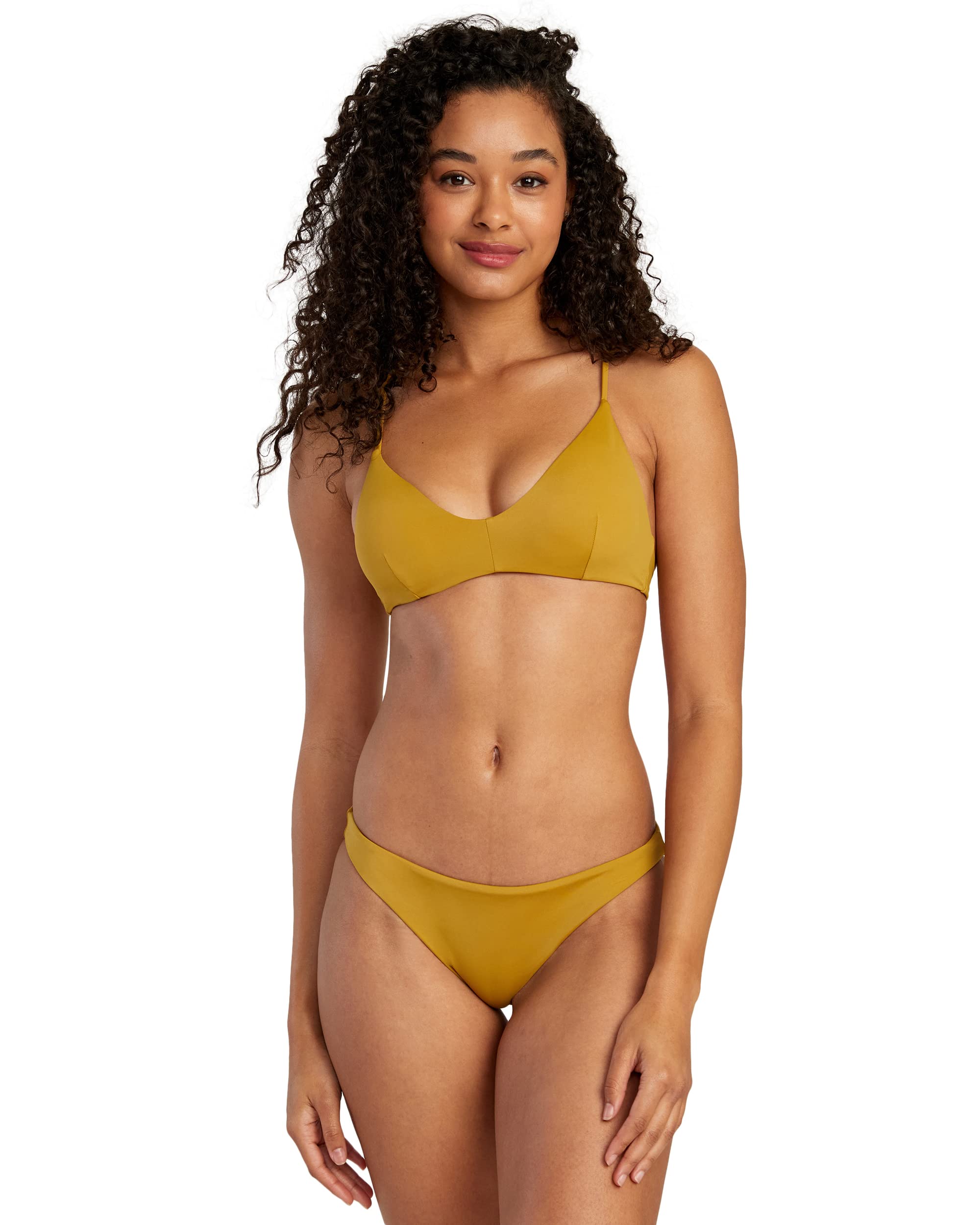 RVCA Women's Medium Cut Bikini Bottom - High Quality Swimwear for Beach, Pool & Summer Vacations