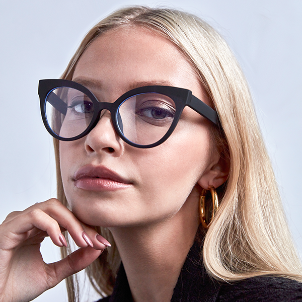 Ruth Black Prescription Glasses - Stylish & Comfortable Eyewear for Men & Women | Perfect for Reading, Working & Daily Use
