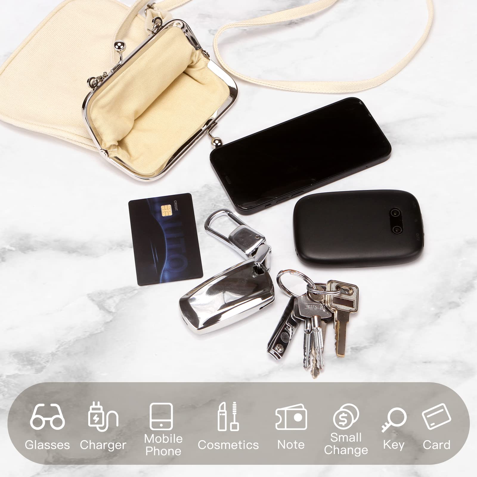 Wild & Bold Women's Crossbody Bag - Mini Phone Shoulder Purse for Daily Use