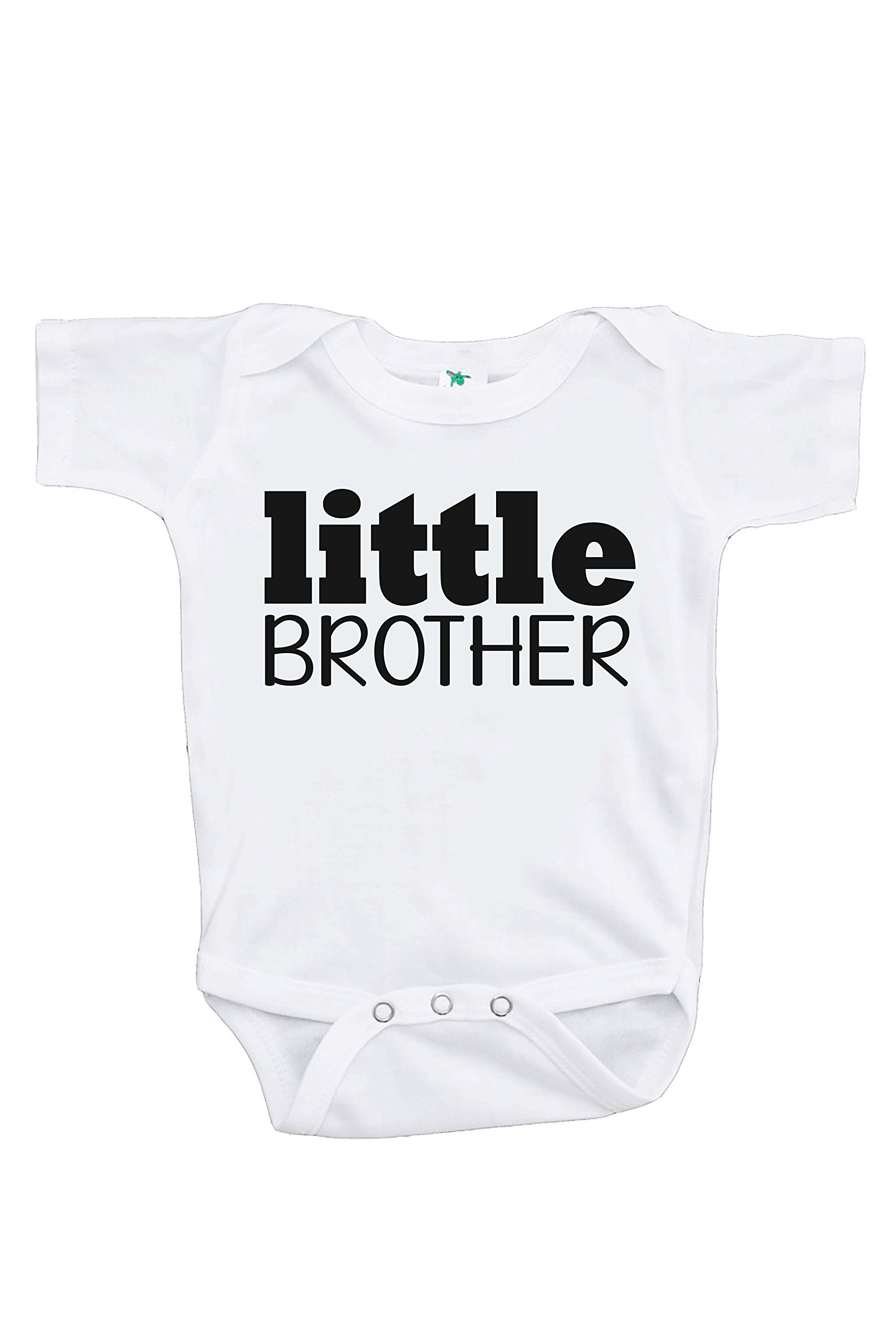 7 Ate 9 Apparel Boys' Little Brother One-Piece Romper - Soft Cotton Baby Bodysuit for Newborns & Infants | Perfect for Playtime, Family Outings & Photo Shoots