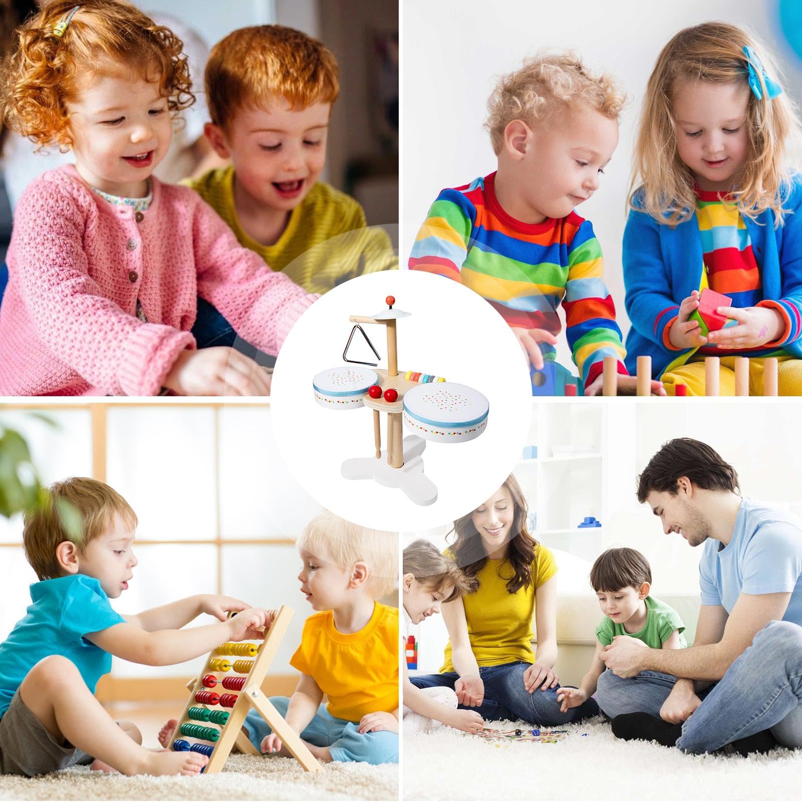 Best Kids Drum Set for Toddlers 1-3 Years - Musical Instruments & Educational Toys for Early Learning - Perfect for Indoor Play, Birthday Gifts & Preschool Music Development
