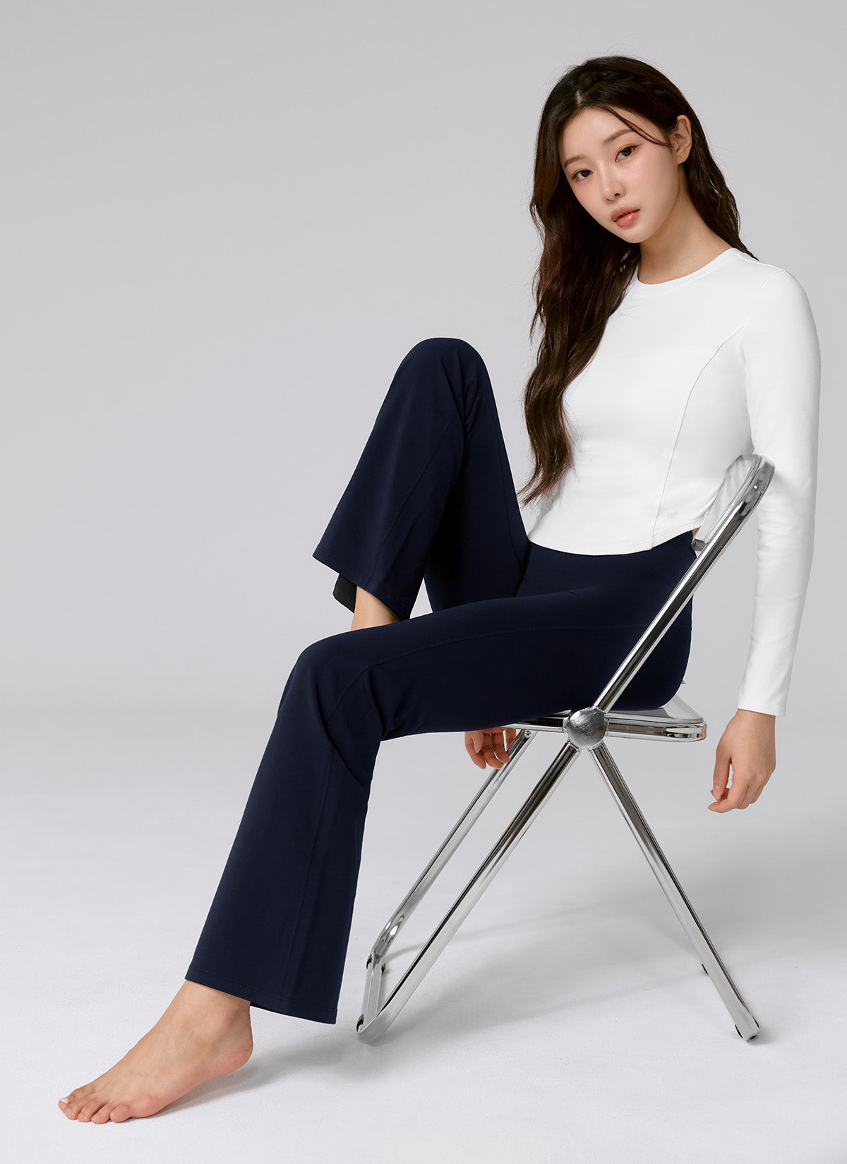 Black Label Signature Power Rise Fleece Bootcut Pants for Women - Warm Winter Lounge Pants with Stretchy Comfort - Perfect for Yoga, Running Errands & Cozy Home Wear