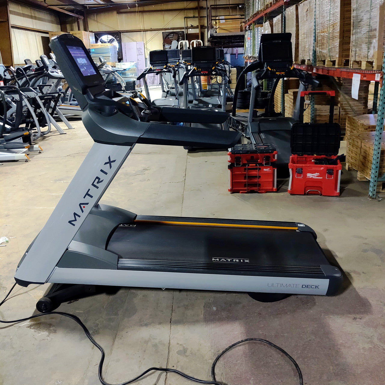 Matrix T7Xe Treadmill - Foldable Electric Running Machine with Incline, Bluetooth Speakers & LCD Display for Home Gym Cardio Workouts | Perfect for Small Spaces & Apartment Fitness