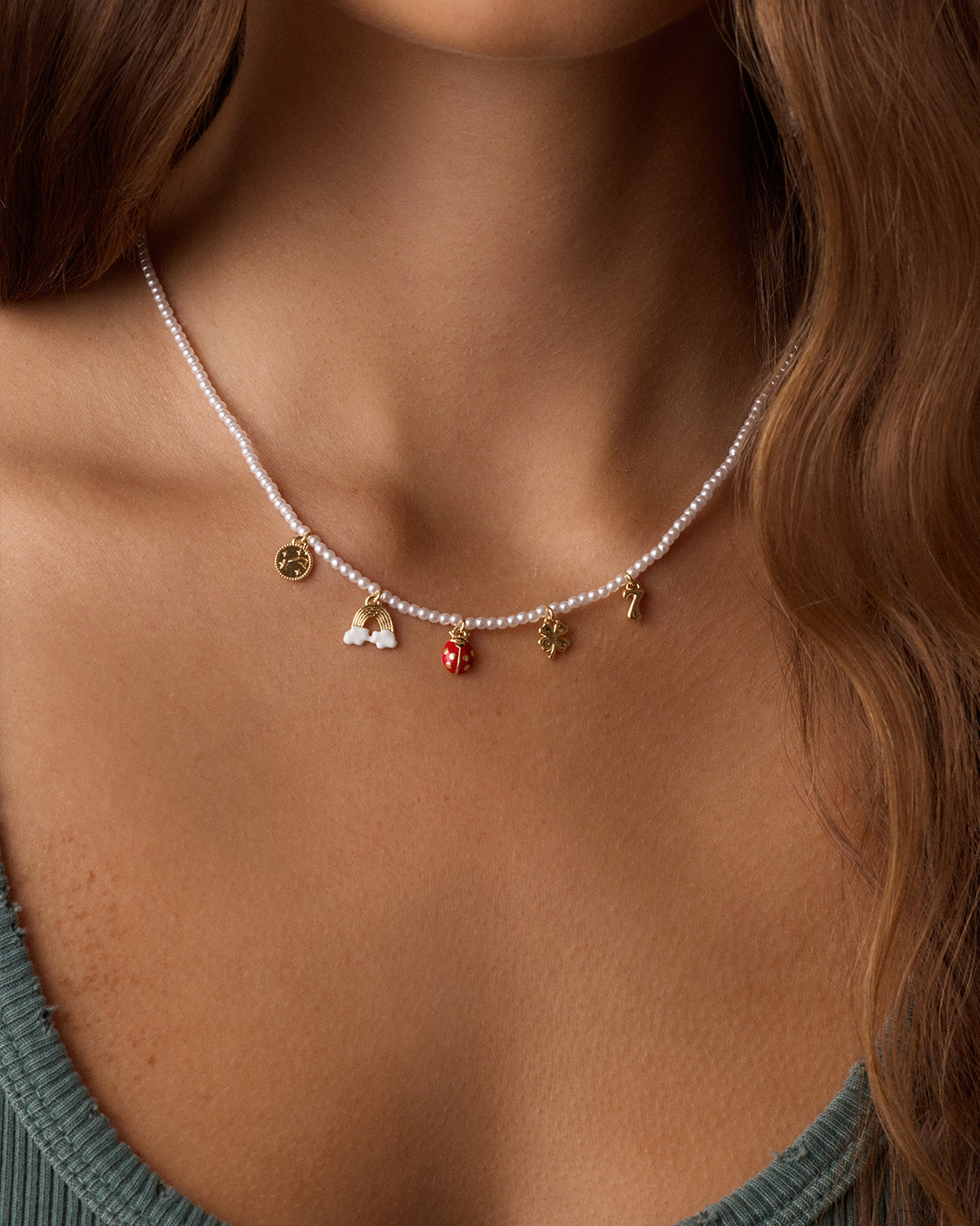 Lucky Mini Charm Necklace - Dainty Gold Plated Pendant for Women - Perfect for Everyday Wear, Gifts & Special Occasions