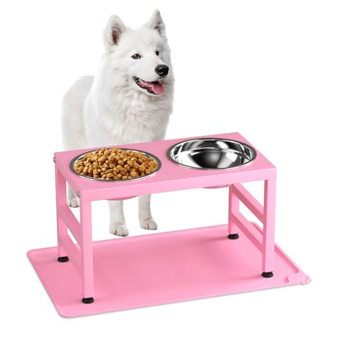 Pink-L Silicone Dog Mat