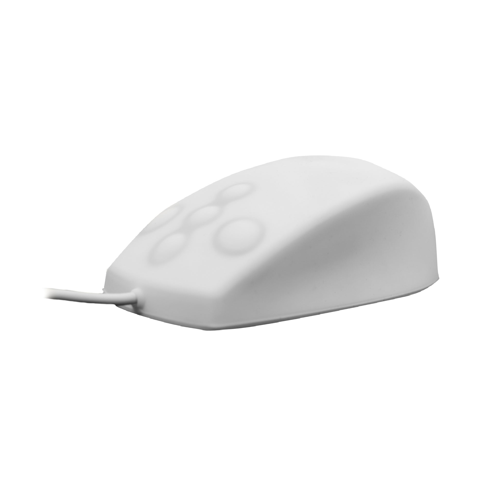 Active Key AK PMT2 Waterproof IP68 5-Button Scroll Mouse - White Ergonomic Computer Mouse for Gaming, Office & Outdoor Use