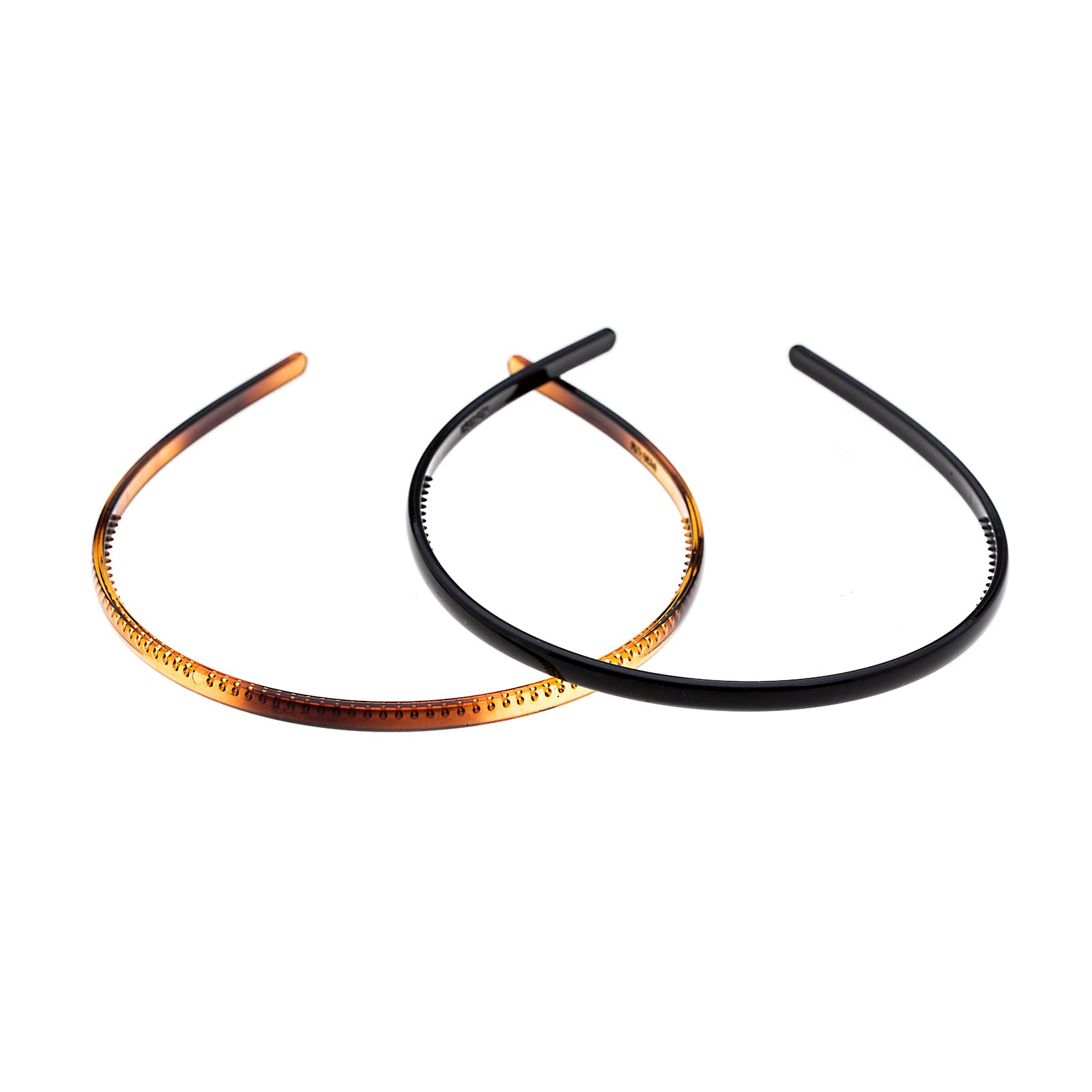 Ruihfas 2Pcs Fashion Headbands for Women & Girls - Non-Slip Hair Hoops with Teeth Comb, Small Size | Perfect for Workouts, Yoga, and Everyday Styling