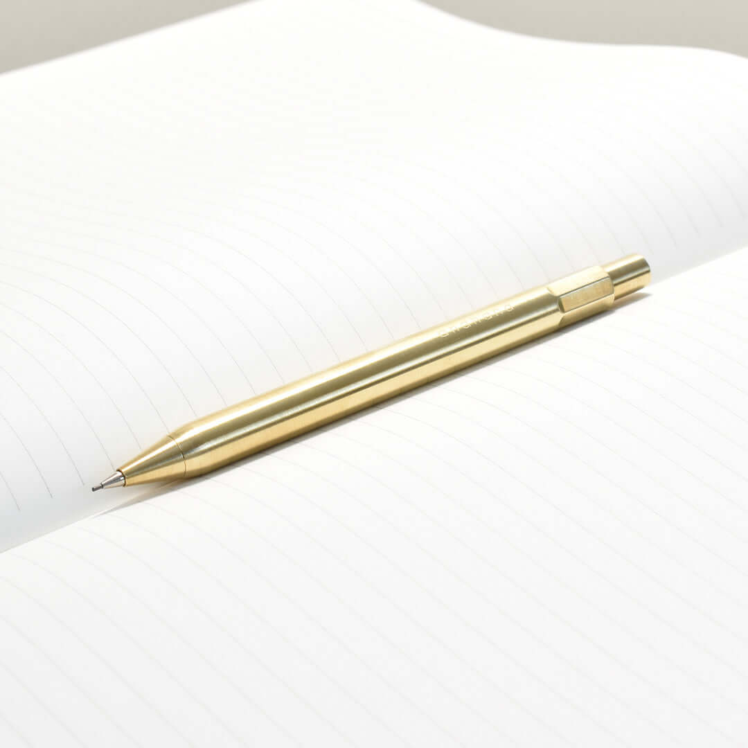 Premium Andhand Method Brass Mechanical Pencil - 0.5mm Drafting & Writing Tool for Artists, Engineers & Students - Perfect for Sketching, Note-Taking & Technical Drawing