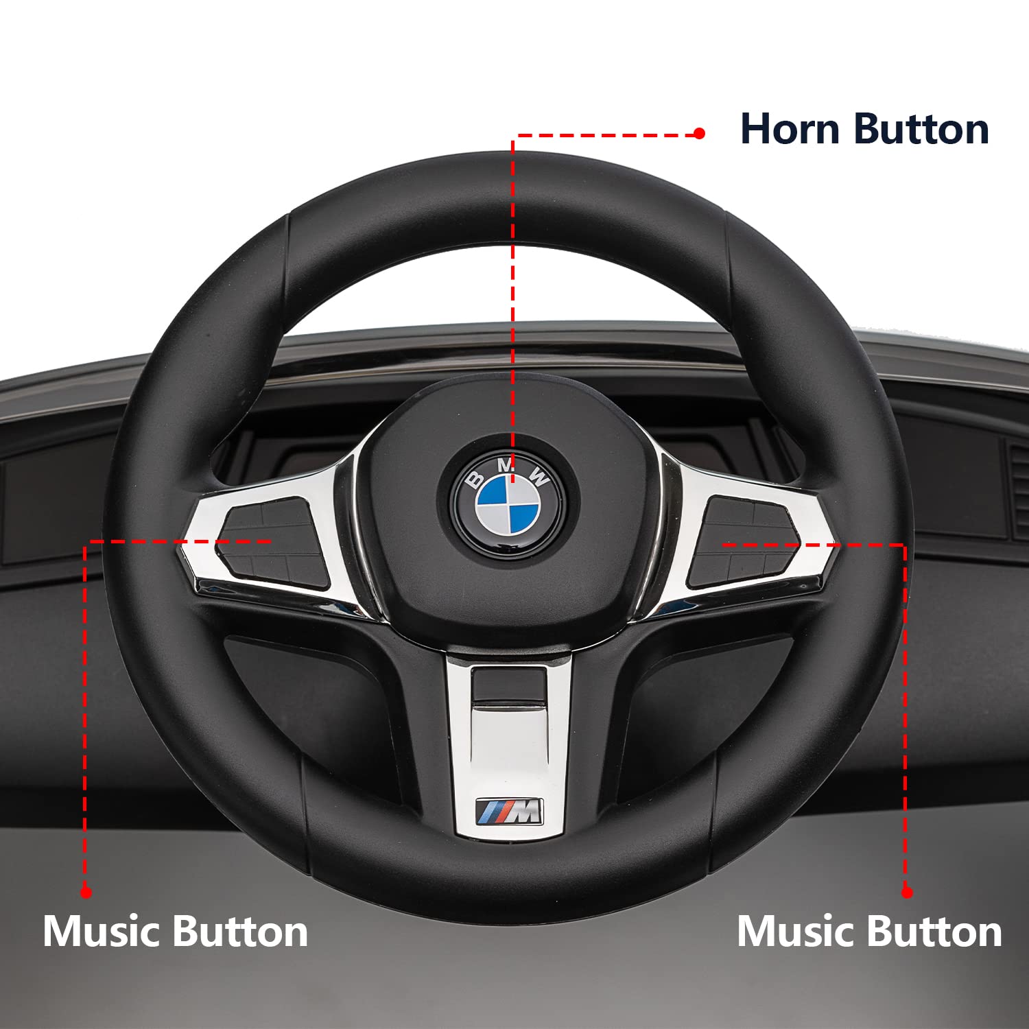 BMW Z4 Licensed Push Ride-On Car for Toddlers 1-3 Years - Adjustable Push Rod, Fun Horn & Music, Silent Wheels - Perfect Baby Birthday Gift (White) | Indoor & Outdoor Play, First Driving Experience, Pretend Play Toy for Kids