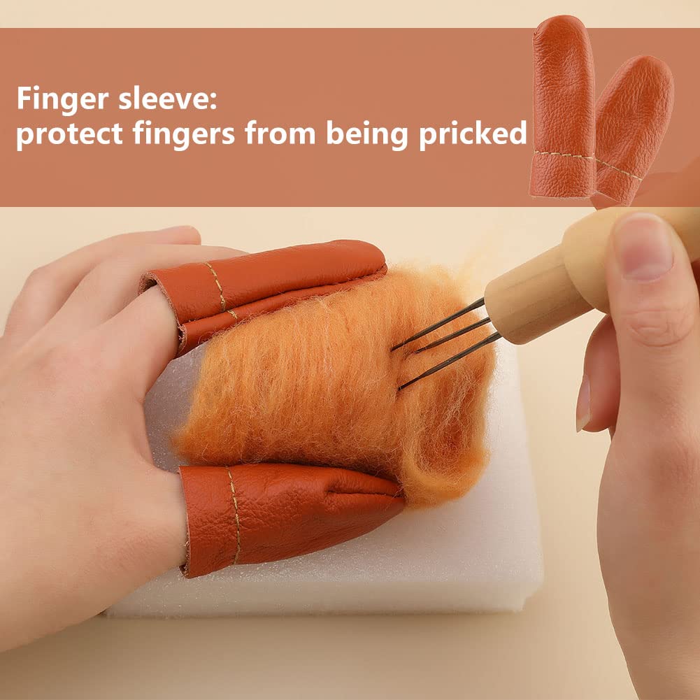 Mayboos 74-Piece Wool Felting Needle Set with 3 Sizes - Professional & Beginner Needle Felting Tools Kit for DIY Crafts, Sculpting & Fiber Art Projects