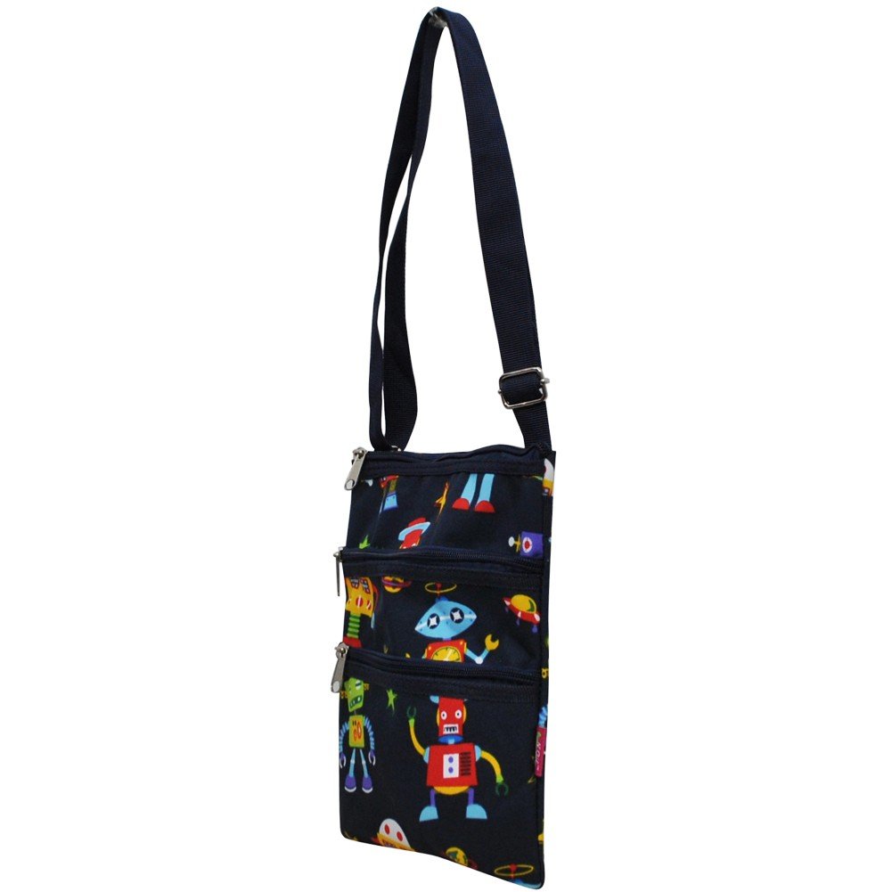 Stylish Toy Robot Print NGIL Messenger Crossbody Bag for Women & Men - Perfect for Travel, Work, and Everyday Use
