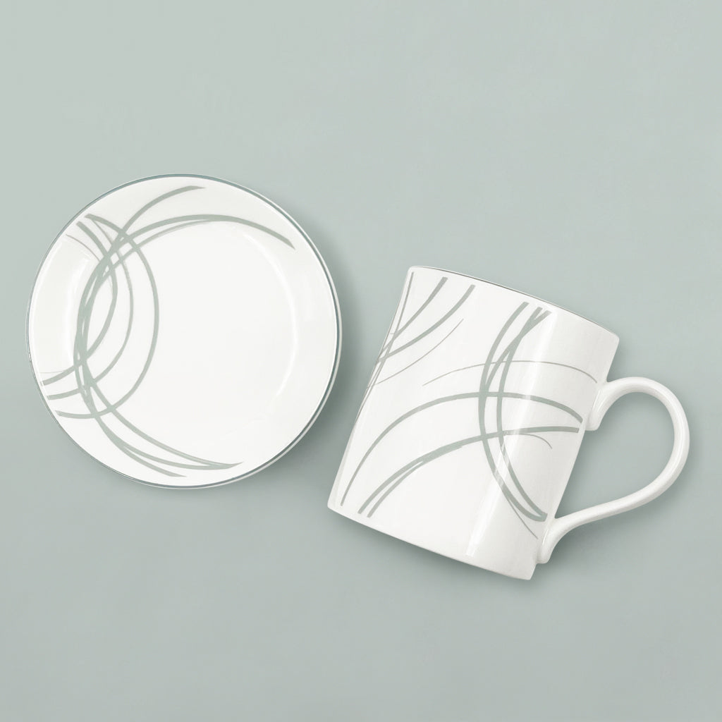 Premium Bone China Mug and Coaster Set - Elegant Tea & Coffee Cup with Matching Saucer - Perfect for Home, Office, or Gift Giving