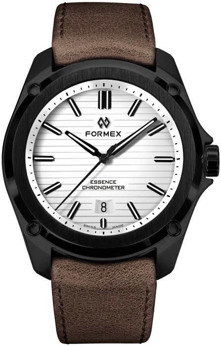 Formex Essence Leggera FortyThree Arctic White Watch - Swiss Made Automatic Chronograph for Men - Luxury Sports Timepiece for Diving, Racing & Everyday Wear