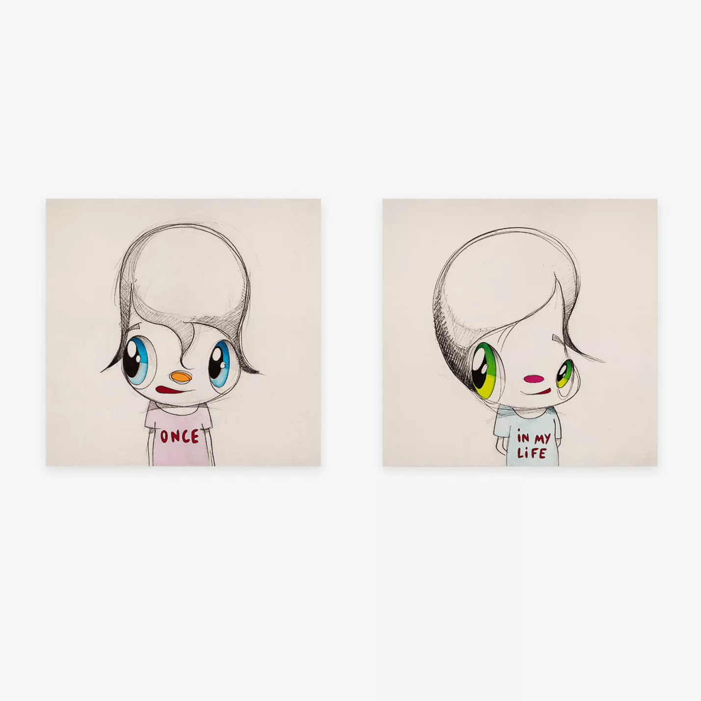 Javier Calleja Once in My Lifetime Diptych Art Print - Limited Edition Contemporary Artwork for Home Decor & Office Wall Art