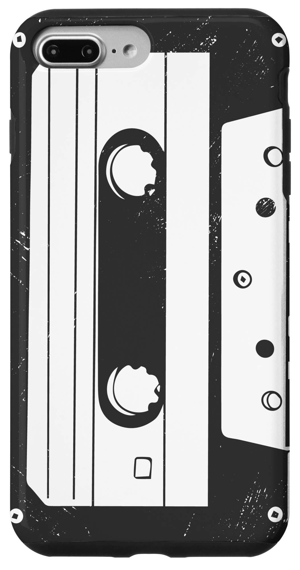 Vintage 80s Retro Cassette Tape Phone Case for iPhone 7 Plus/8 Plus - Durable Protective Cover with Unique Design - Perfect for Music Lovers & 80s Nostalgia Fans