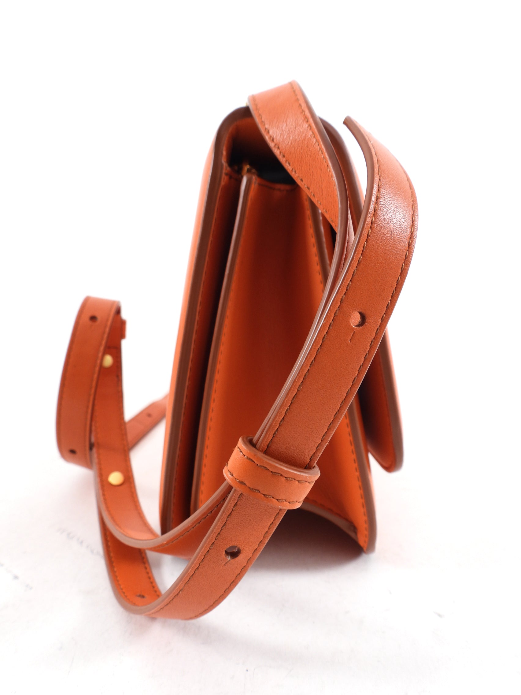 Bottega Veneta The Classic Orange Crossbody Bag - Luxury Leather Shoulder Bag for Women | Perfect for Work, Travel & Evening Events