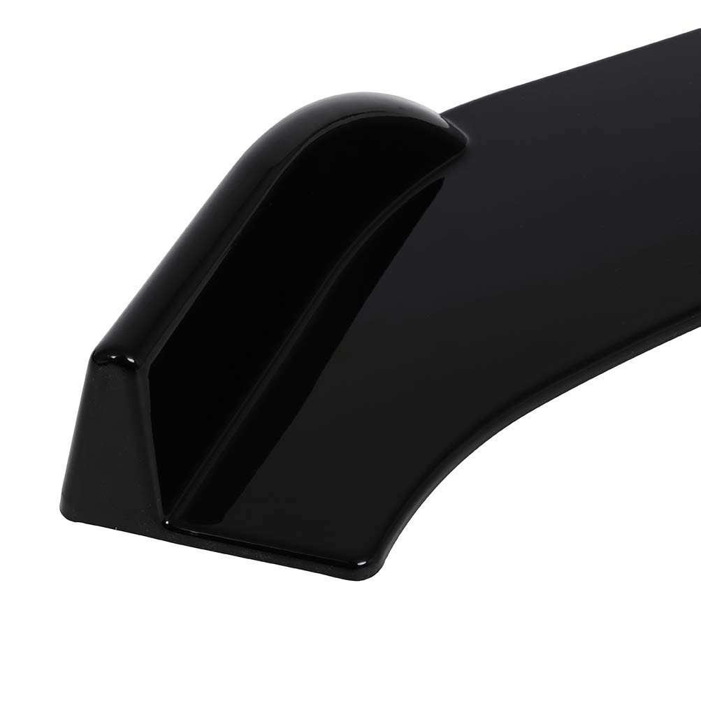 SCITOO Universal Front Lip Spoiler - Glossy Black PP Front Bumper Lip for Cars | Enhances Aerodynamics & Sporty Look | Perfect for Street Racing & Car Shows