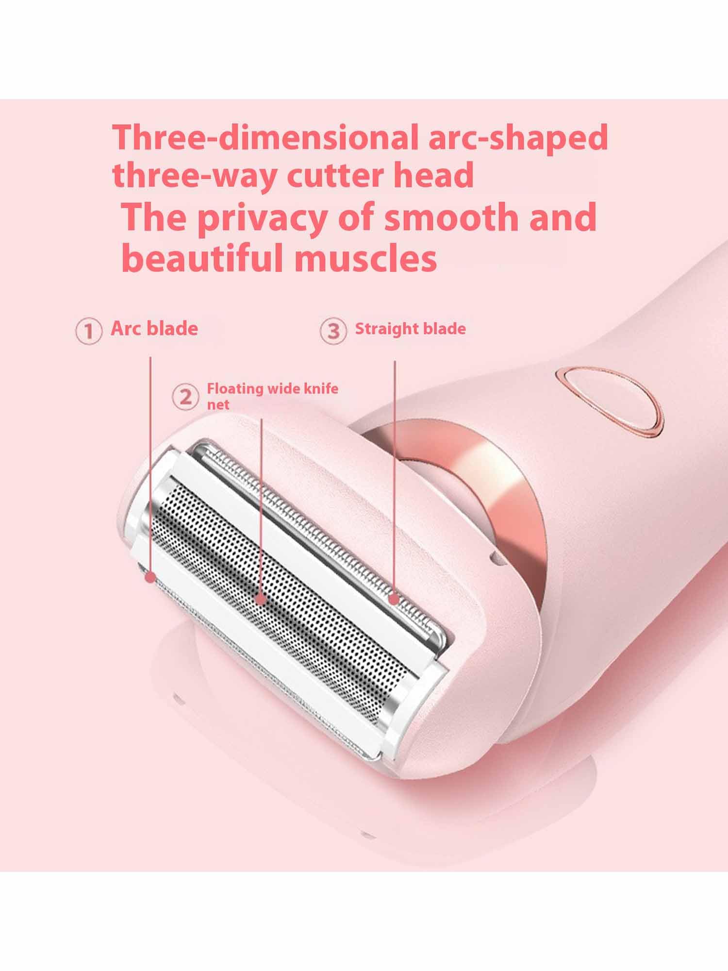Silkbabe On The Go Lady Shaver - Portable 2-in-1 Electric Shaver & Epilator for Women, Wet/Dry Trimmer with Blue Design | Perfect for Travel, Gym & Quick Touch-Ups